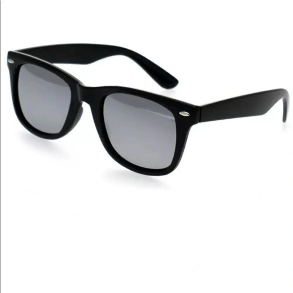 Black Full Mirror Lens Sunglasses New